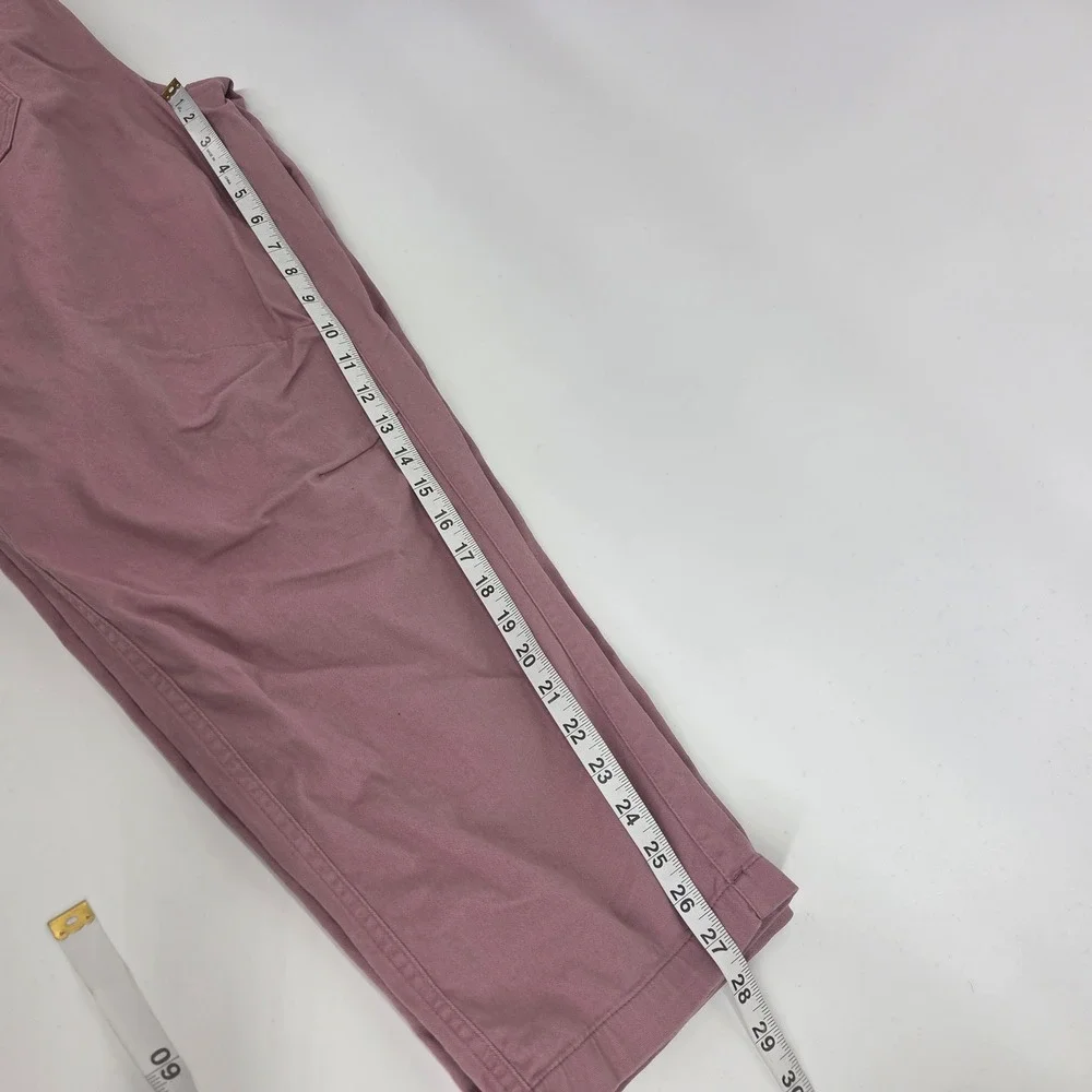 Old Navy Pull-On Utility Pants L Woodrose Pink High Rise Gorpcore Workwear Boho